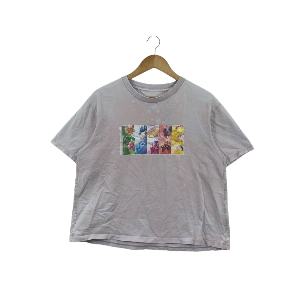 ANIME SAILOR MOON x UNIQLO Pretty Guardian Distress Design Tee Shirt Top Baggy