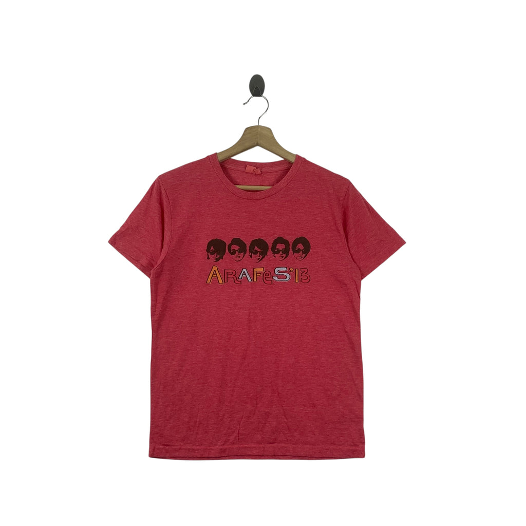Vintage ARAFES 13 Japanese Boy Band Official Concert Tee Shirt Top