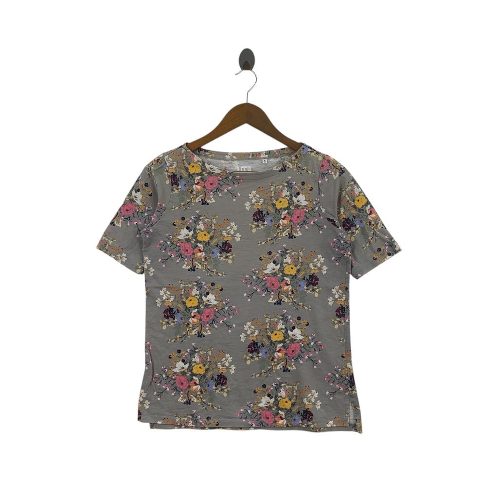 UNIQLO x EPICE DESIGN Floral Bouquet Over Print Tee Shirt Top Designer Collection