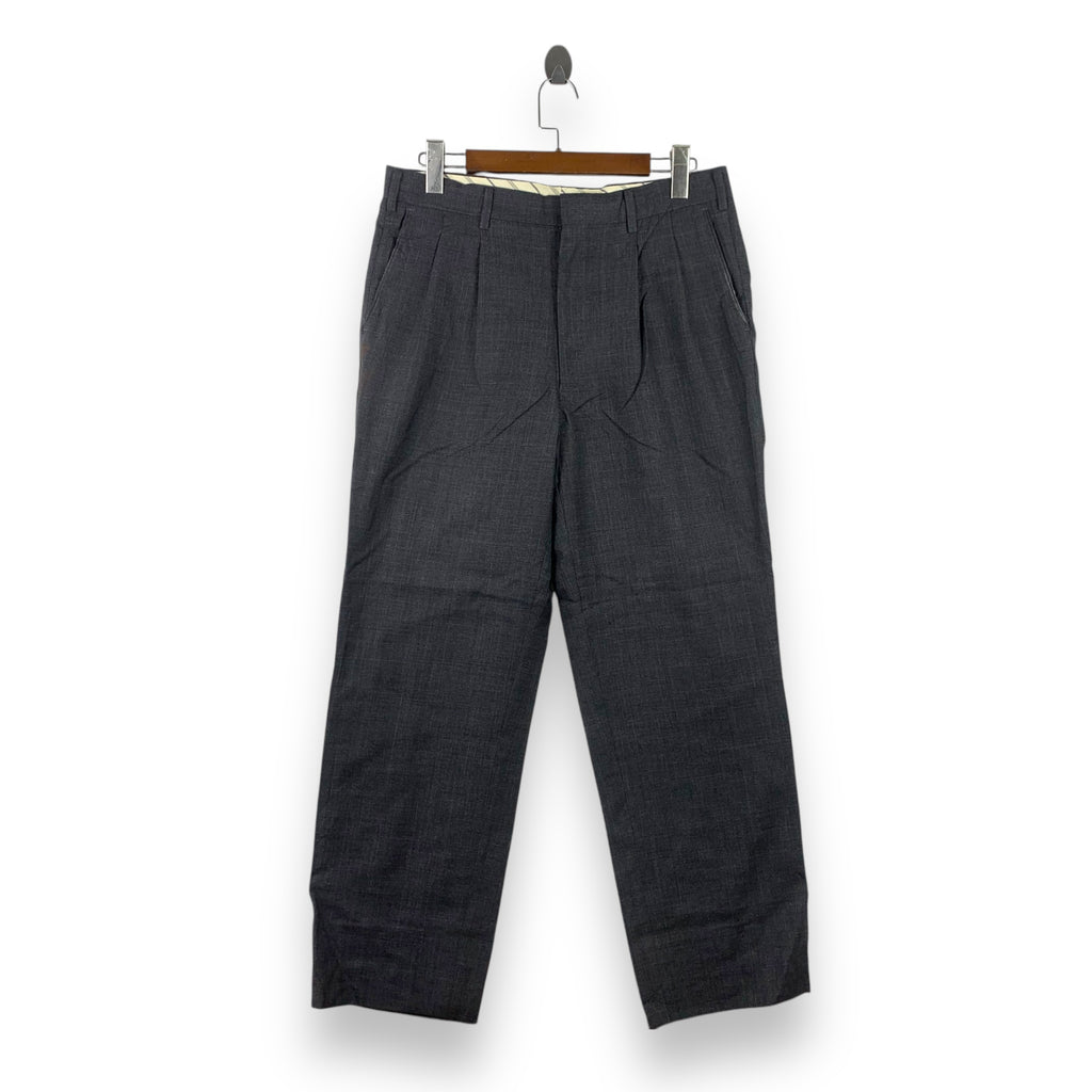Vintage MICHIKO KOSHINO LONDON Formal Trousers Office Pants Pleated Wool Blend
