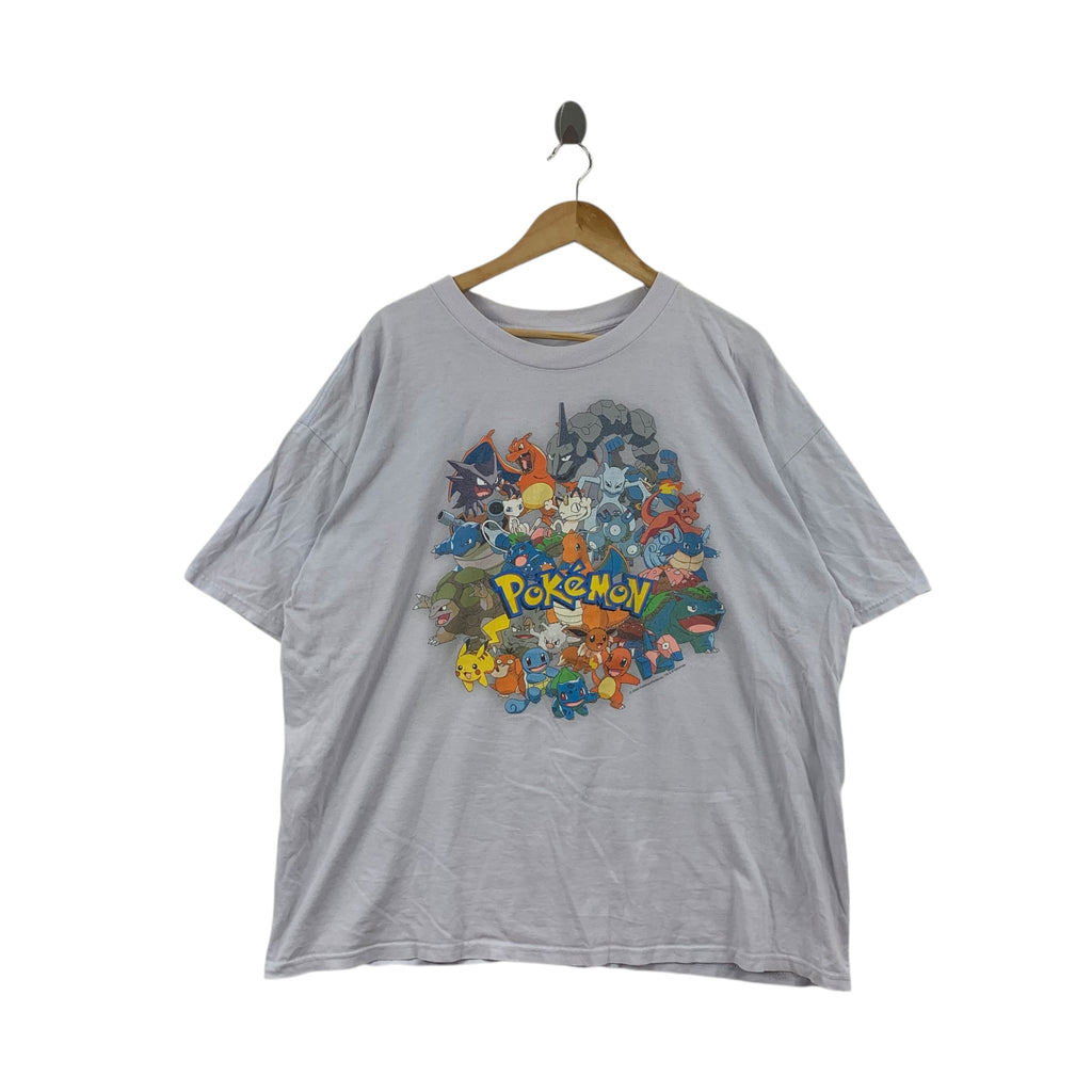 Vintage 2008 POKEMON NINTENDO GAME All Star Pikachu Tee Shirt Top Catch Them All