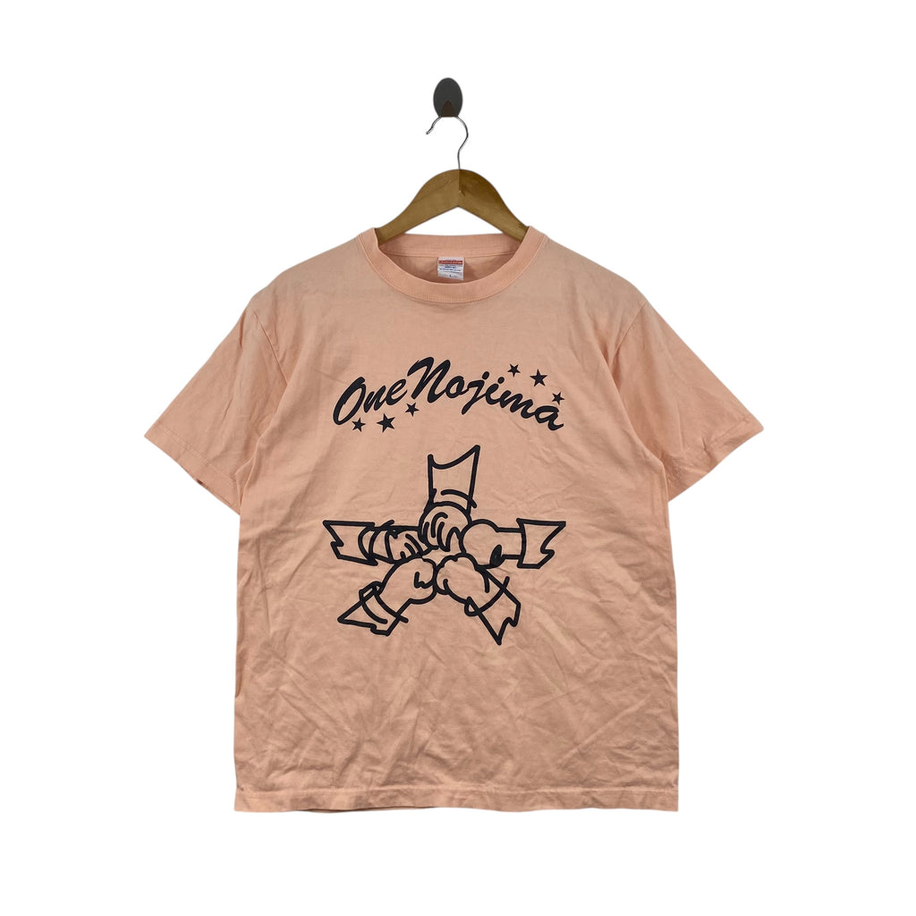 Vintage ONE NOJIMA Graphic Japanese Promo Tee Shirt Casual Streetwear Japan Logo Print