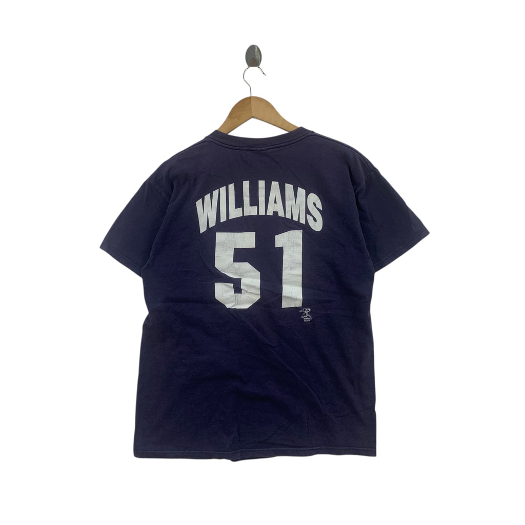 Vintage 90’ MLB YANKEES Bernie William #51 Faded Tee Shirt Top Distress New York Baseball