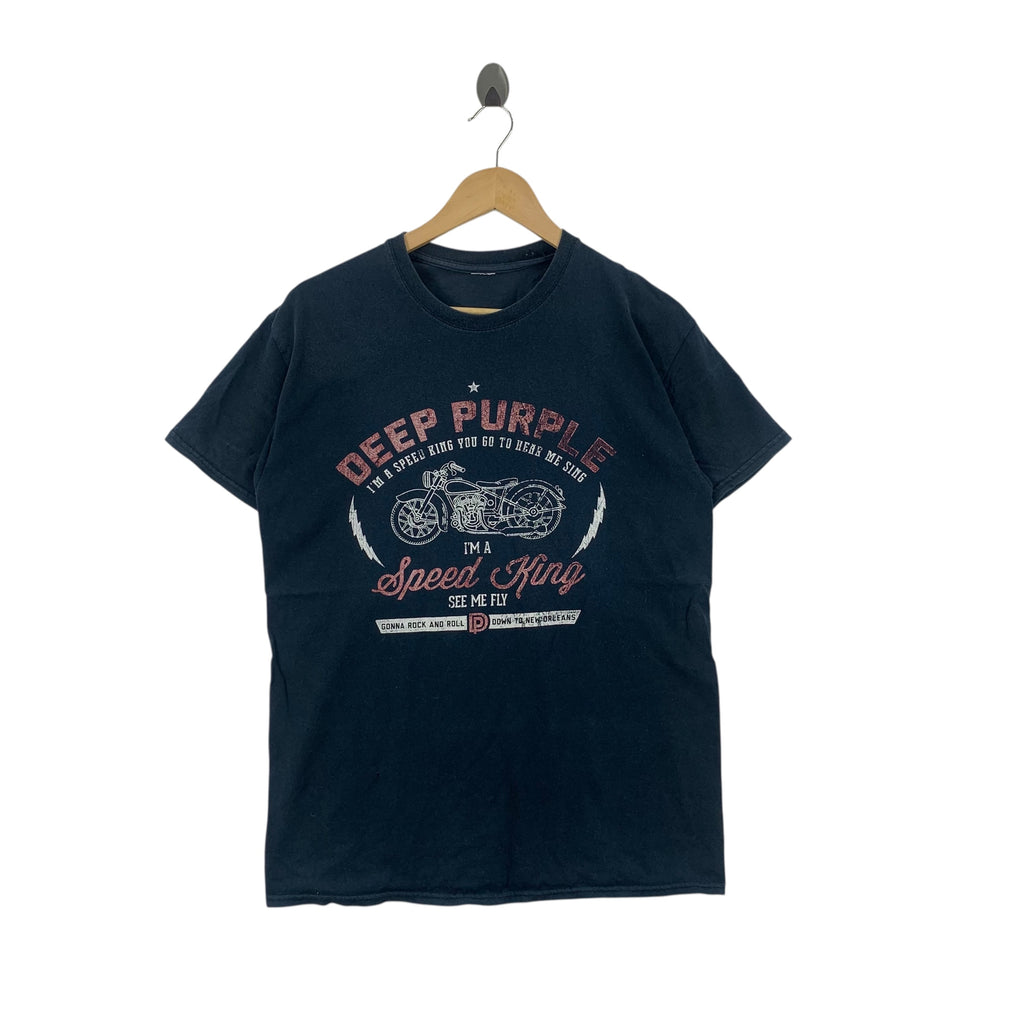 DEEP PURPLE BAND Speed King Album Promo Tour Tee Shirt Top Rock Heavy Metal