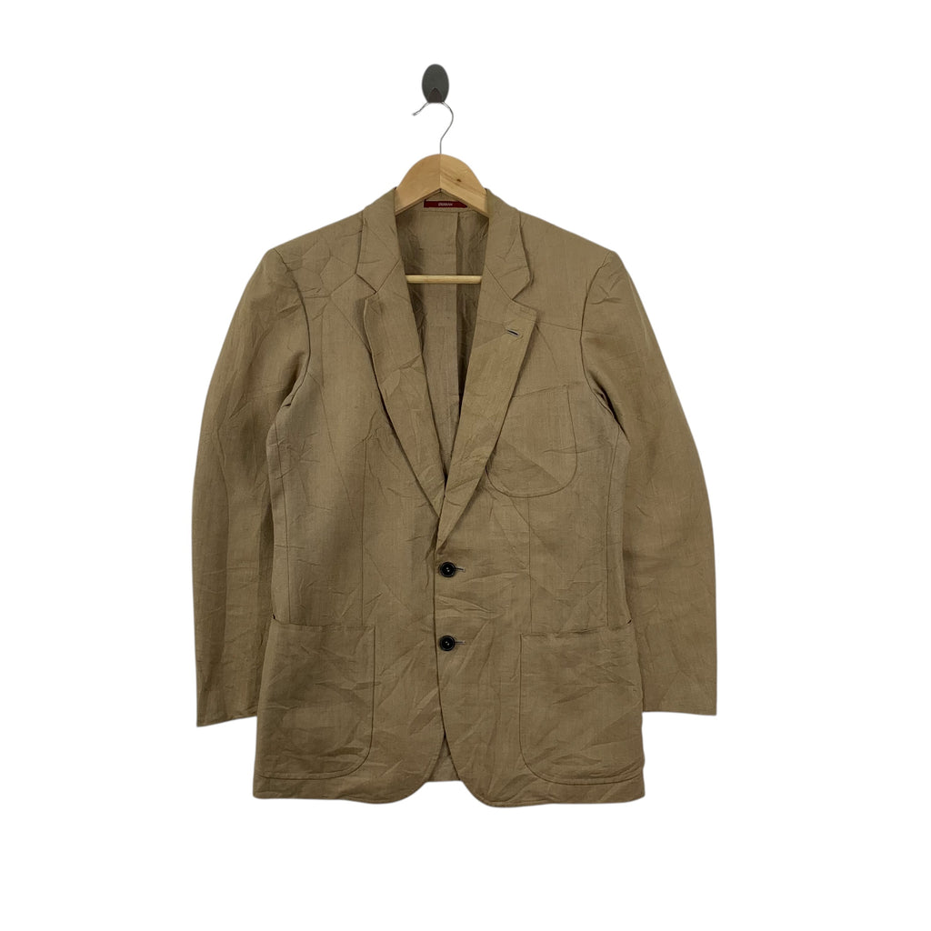 Vintage YOHJI YAMAMOTO DURBAN x PIATTELLI Linen Blazer Coat Formal Meeting