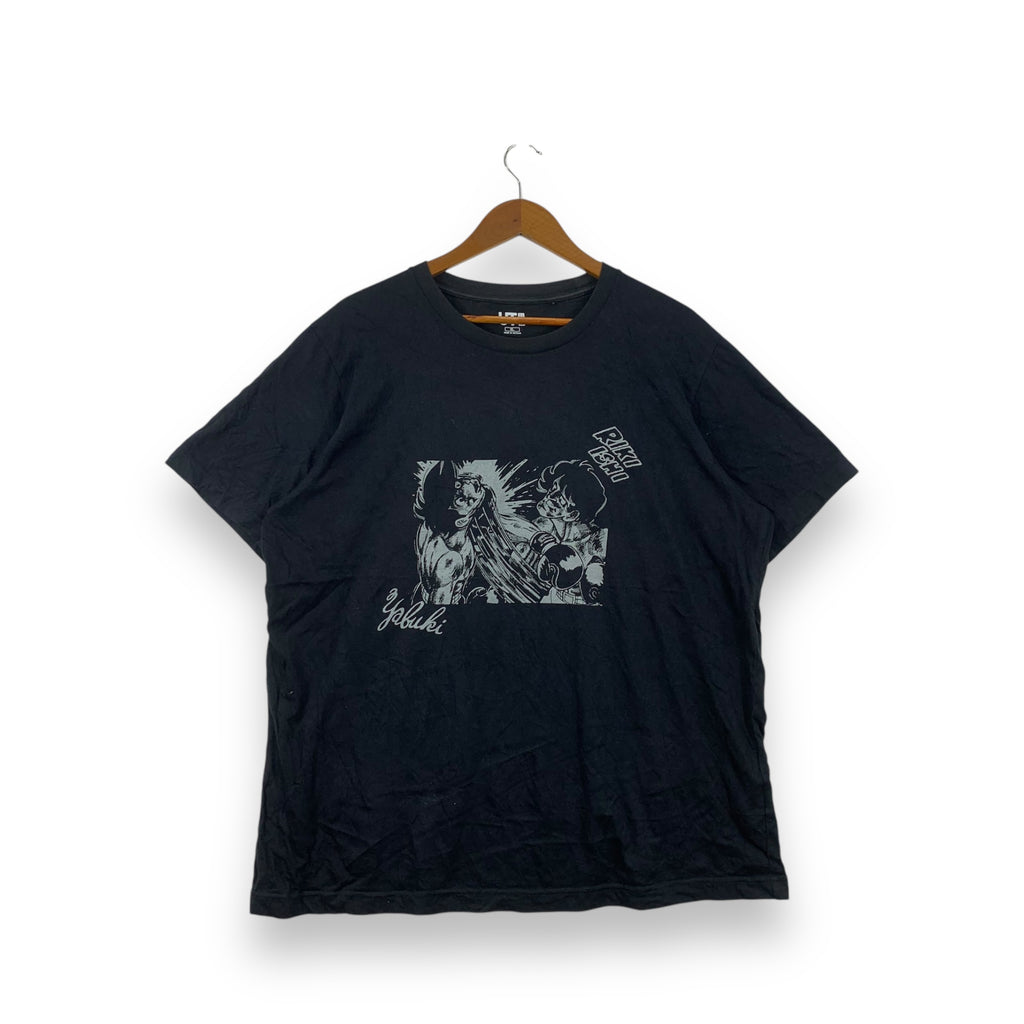 UNIQLO x ASHITA NO JOE YABUKI Riki Ishi Tee Shirt Top Manga Anime Boxing Japan