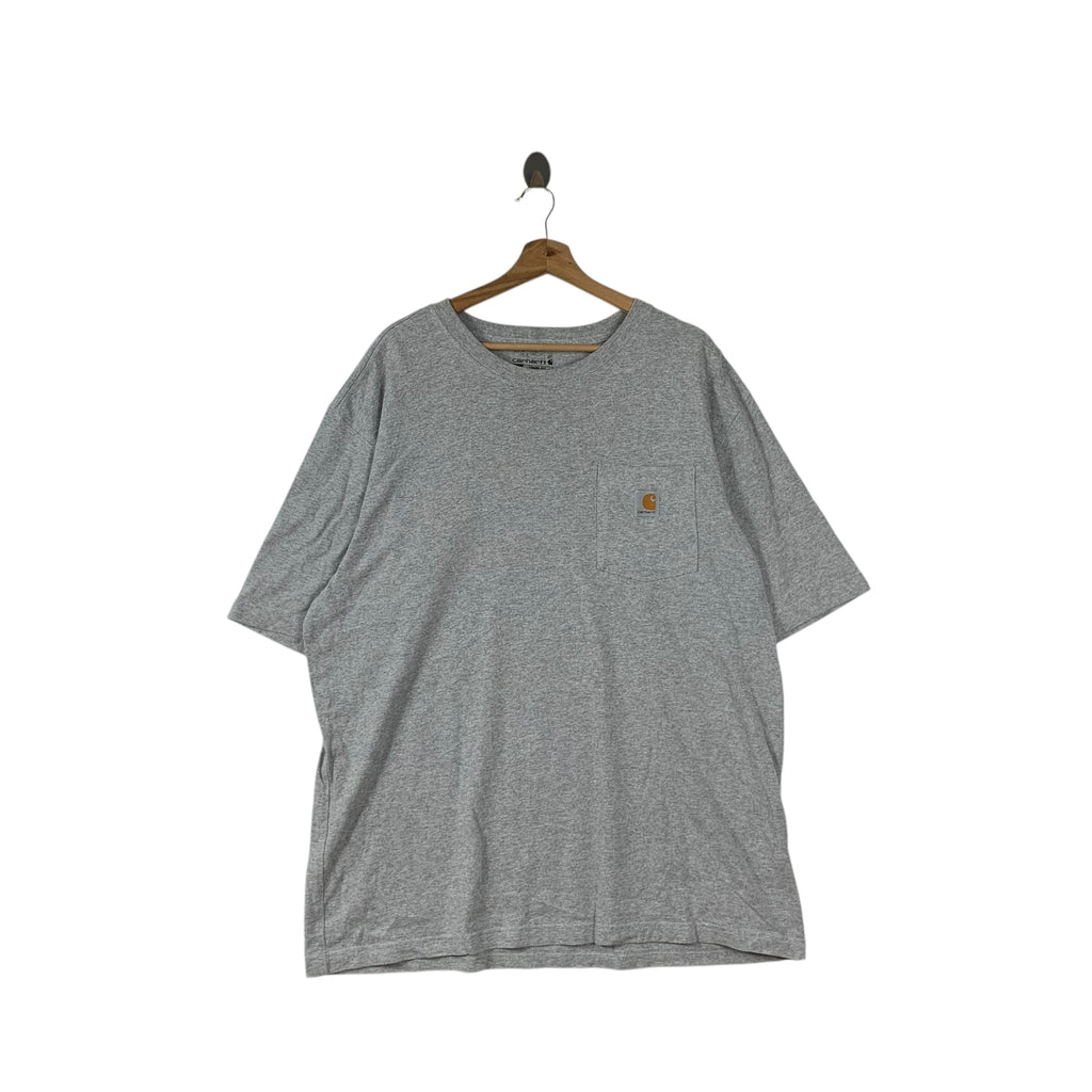Vintage CARHARTT USA WORKWEAR Loose Fit Tee Shirt Top Pocket Long Sleeve