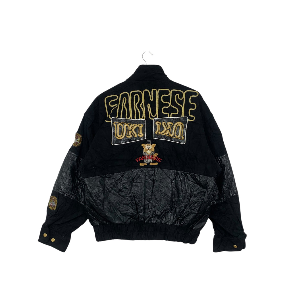 Vintage FARNESE UKI JAPAN Embossed Logo Patchwork Jacket Windbreaker