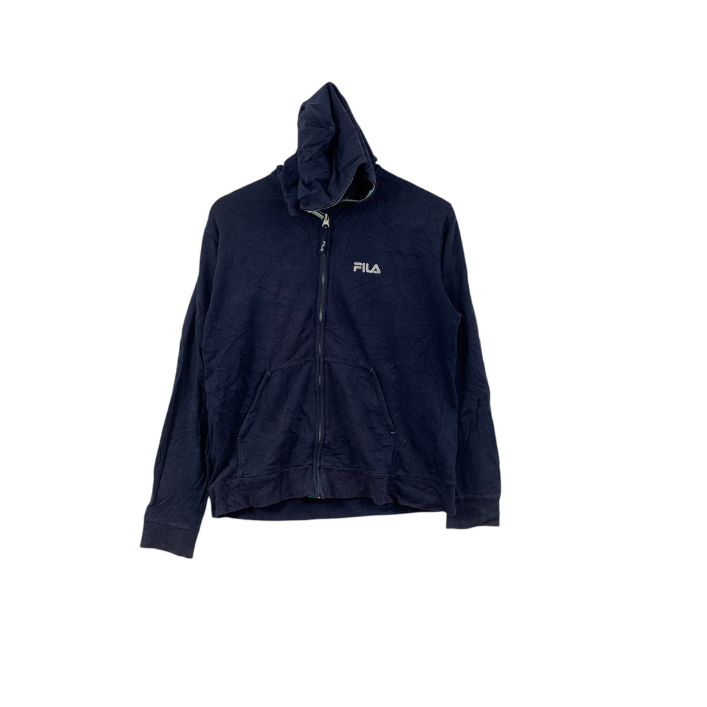 FILA BIELLA ITALIA Embroidered Logo Full Zipper Hoodie Windbreaker