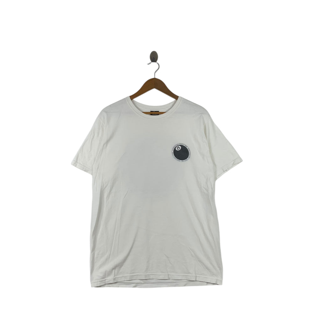STUSSY SKATEBOARD 8 BALL Knowledge Is King Worldwide Tee Shirt Top New York Tribe