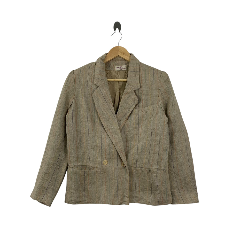 Vintage 90s LONG STONE EMMEDIPI Made In Italy Peacoat Blazer Coat Formal