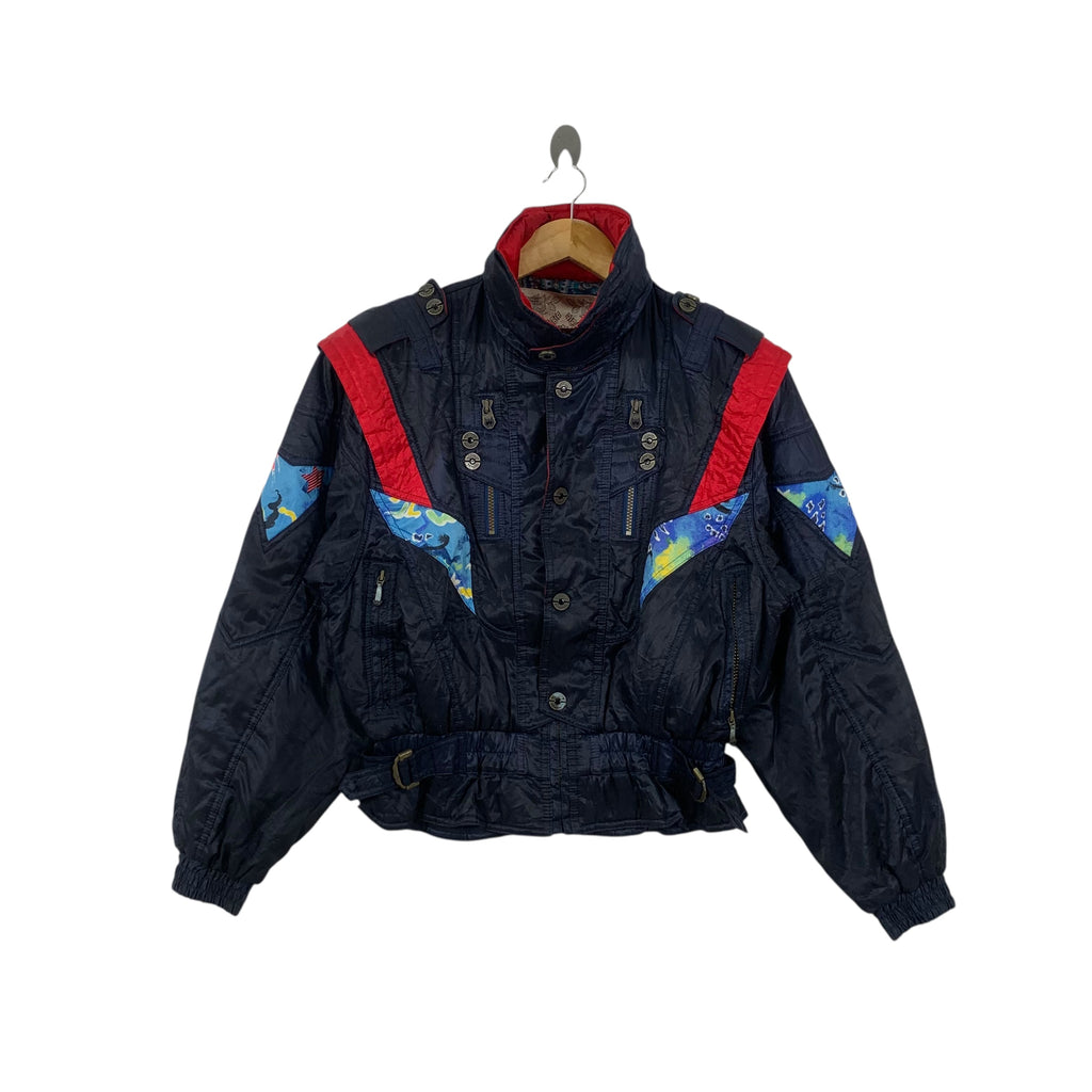 Vintage DESCENTE WINDEX PRO Paisley AOP Winter Ski Jacket Outdoor Windbreaker