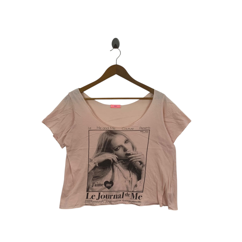 LE JOURNAL DE ME J’aime Paris Fotofolio Cropped Top Tee Shirt Top French Collection