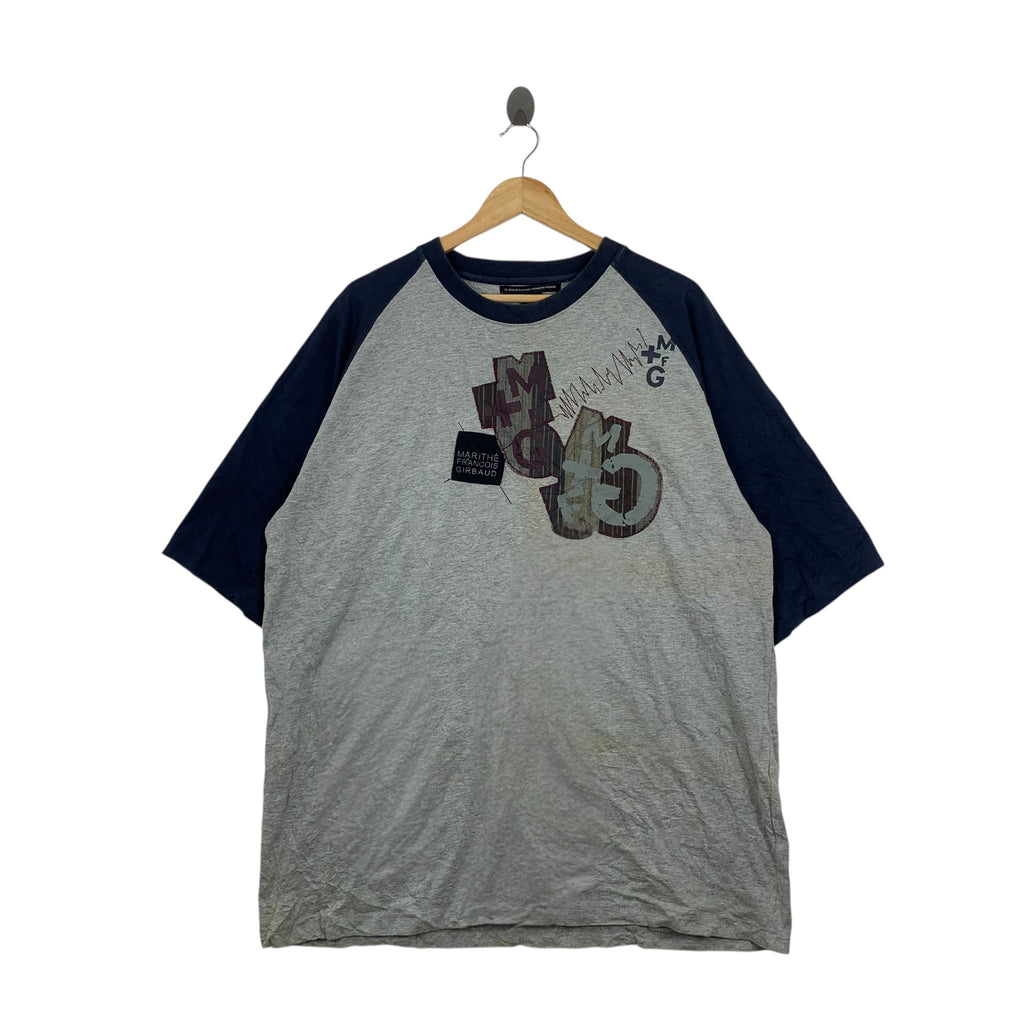 MARITHE FRANCOIS GIRBAUD Le Jean Tee Shirt Top Embossed Logo Collection