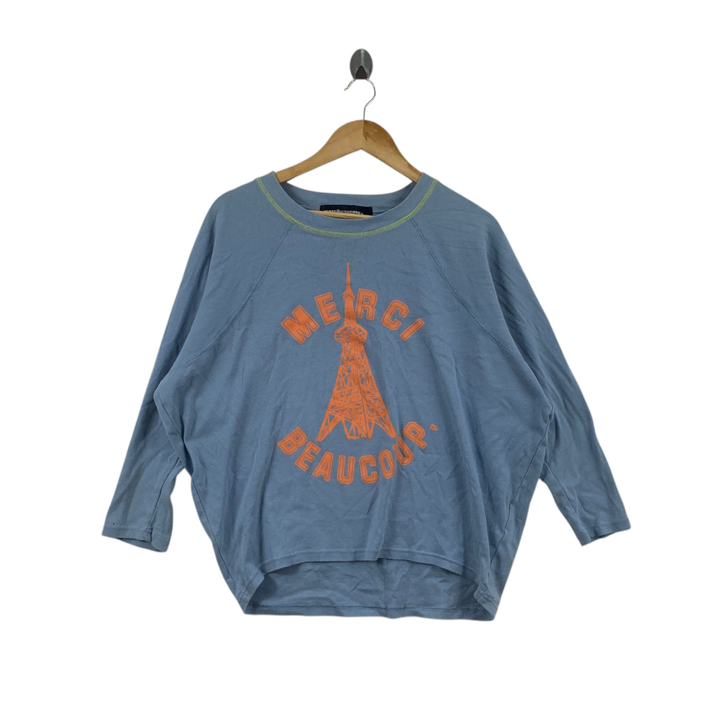 TSUMORI CHISATO MERCIBEAUCOUP Ne-Net Tee Shirt Top Eiffel Tower