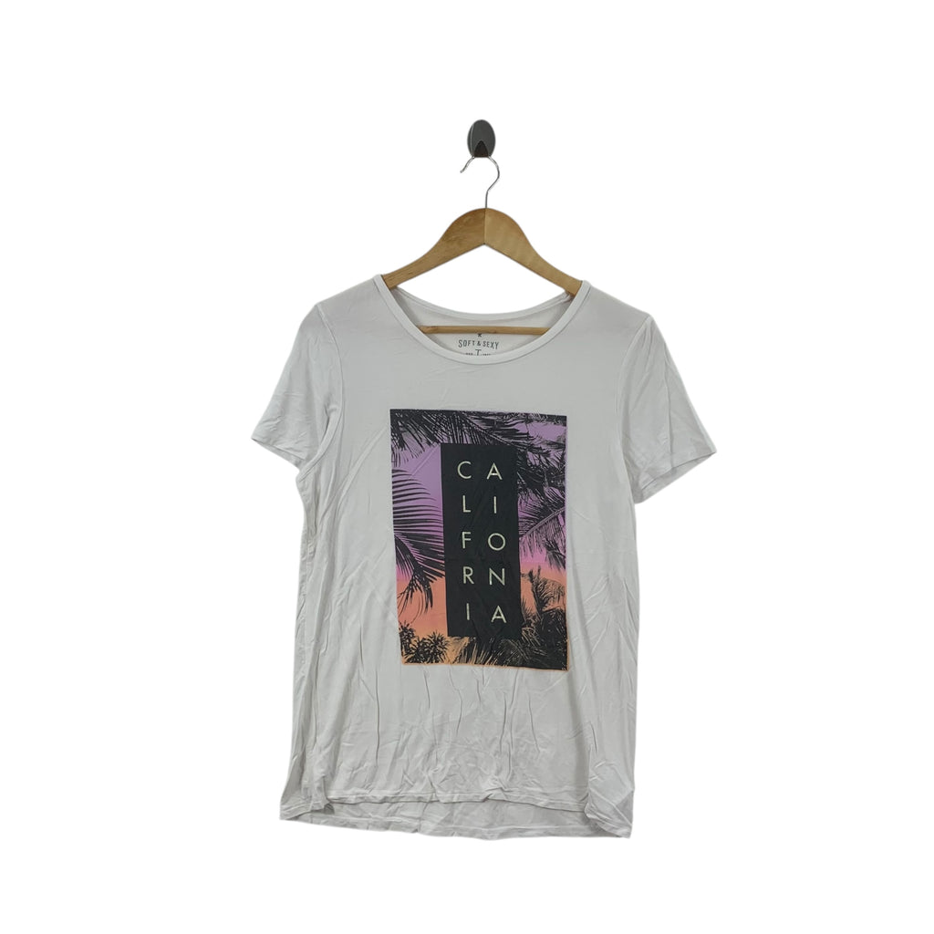 AMERICAN EAGLE CALIFORNIA Soft Sexy Outfitters Tee Shirt Top Design Studio