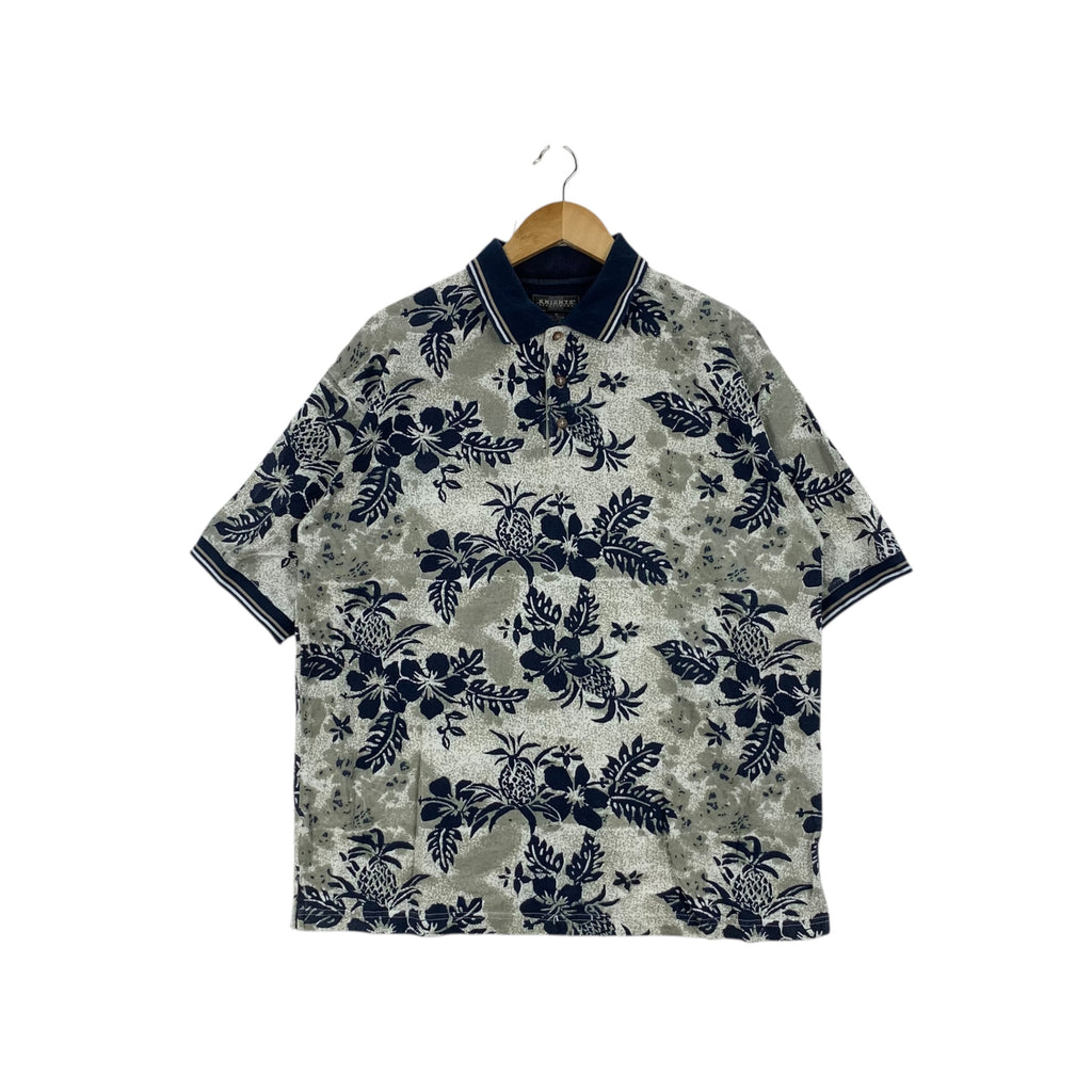 Vintage KNIGHTS SPORTSWEAR HAWAII Pineapple AOP Polo Tee Shirt Top All Over Print