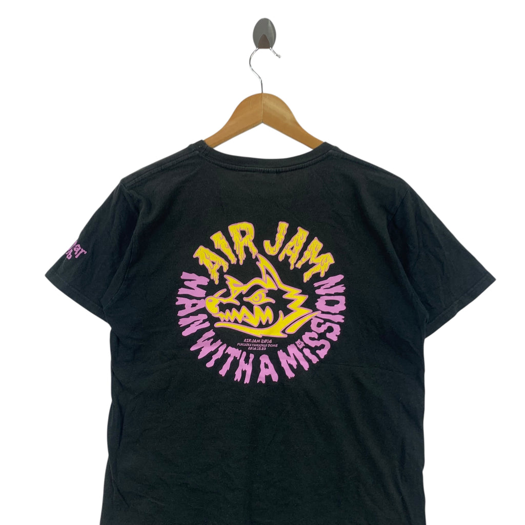 MAN WITH A MISSION Japan Band Air Jam Tee Shirt Top Spear Rib