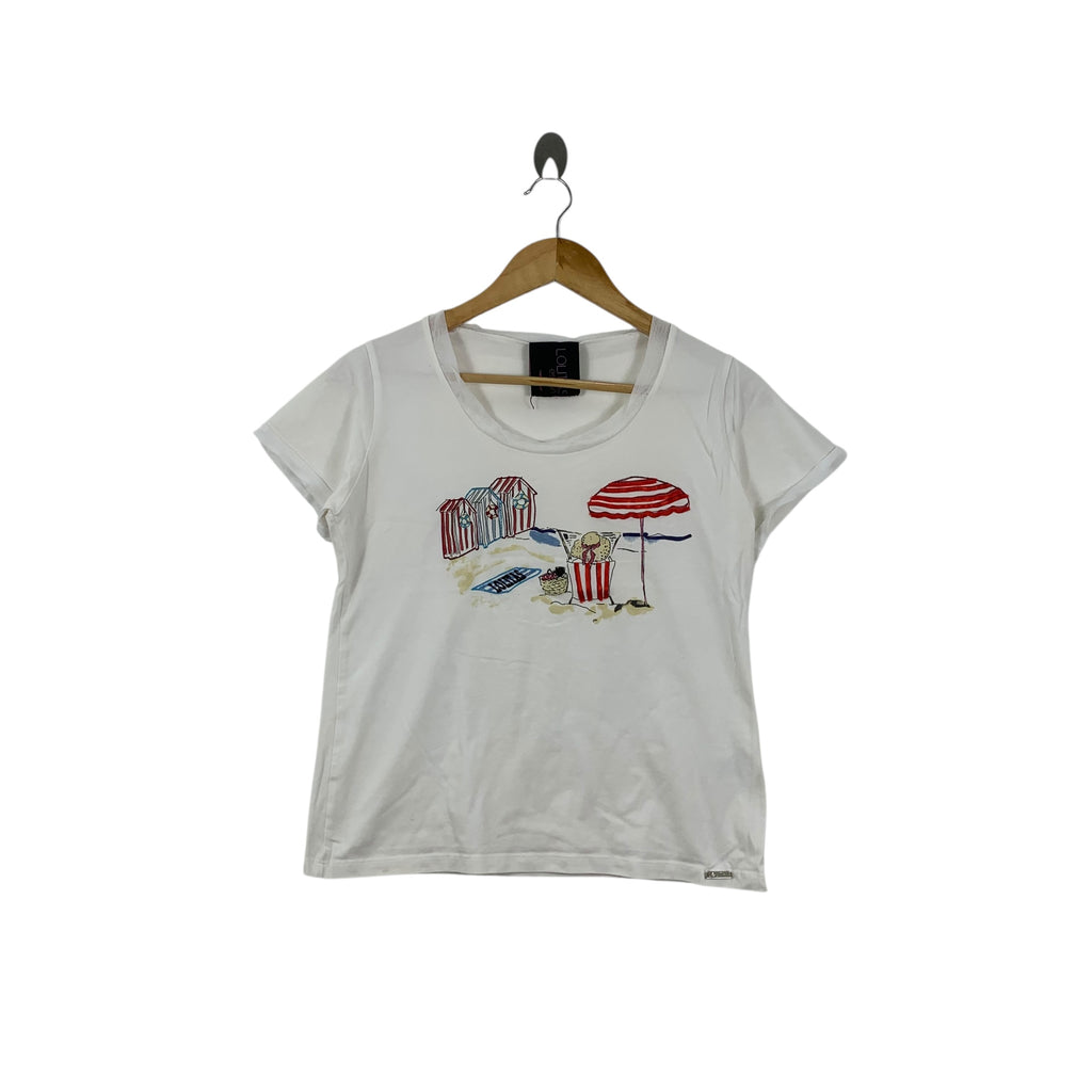 Vintage LOLITAS & LOLOS ESPANA Summer Vacation Tee Shirt Top Beach