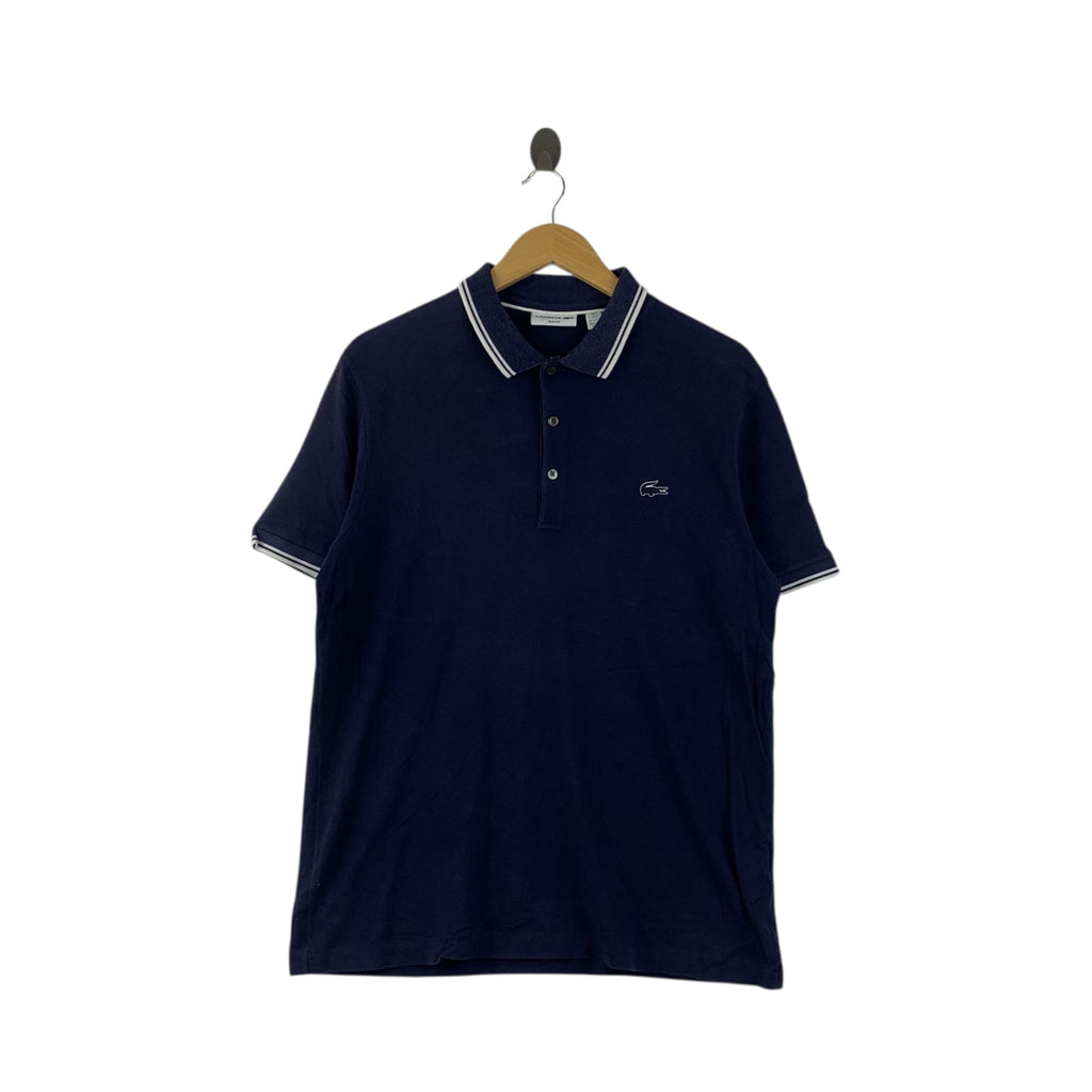 Vintage LACOSTE FRANCE Slim

Fit Embossed Logo Polo Tee Shirt Ringer Top Short Sleeve