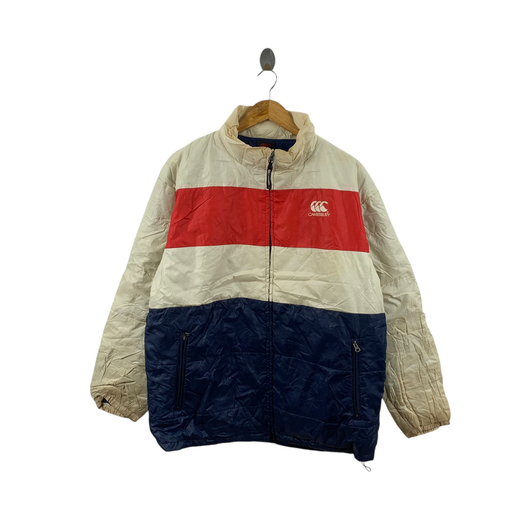 Vintage CANTERBURY NEW ZEALAND Light Puffer Jacket Windbreaker Zipper