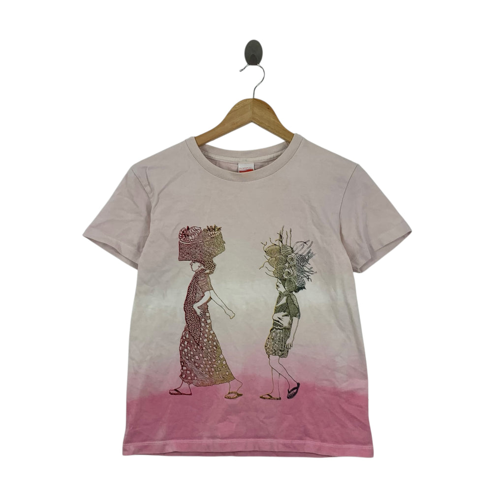 IN THE SAME BOAT Exhibition Refugee Awareness Tee Shirt Top Japan Promo Peace