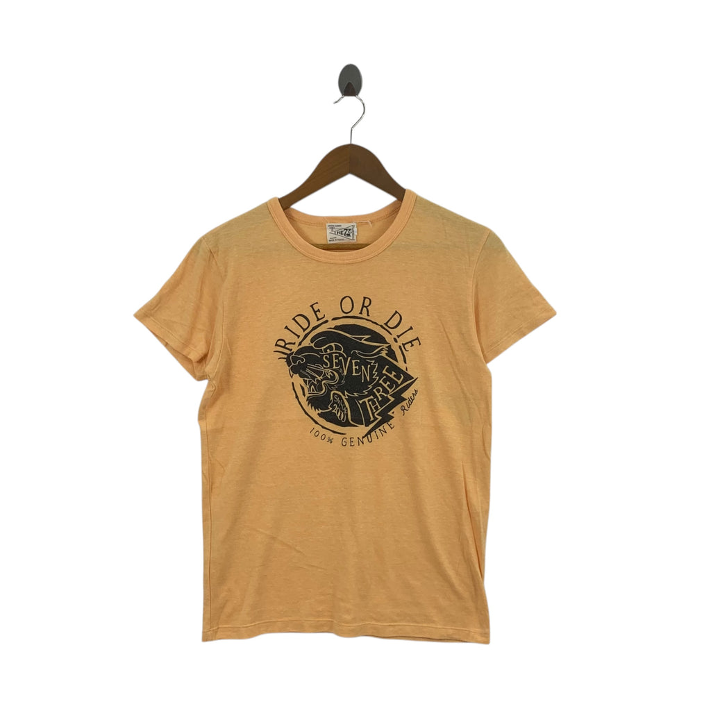 THE SEVEN THREEE Tokyo Ride Or Die Lion Classic Cut Tee Shirt Top Japan Designer