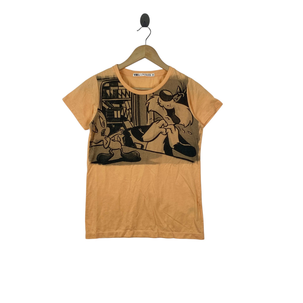UNIQLO X WARNER Bros Tweety Bird & Sylvester Graphic T-Shirt Cartoon Character Casual Streetwear
