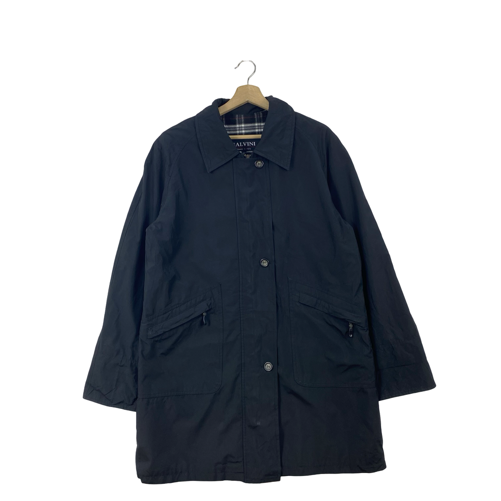 Vintage SALVINI Car Coat Jacket Minimalist Overcoat Classic Italian Designer Coat Retro Outerwear