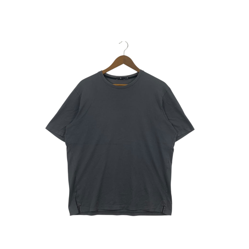 JIL SANDER x UNIQLO +J Collection Plain Gray Baggy Tee Shirt Top Minimalist Design