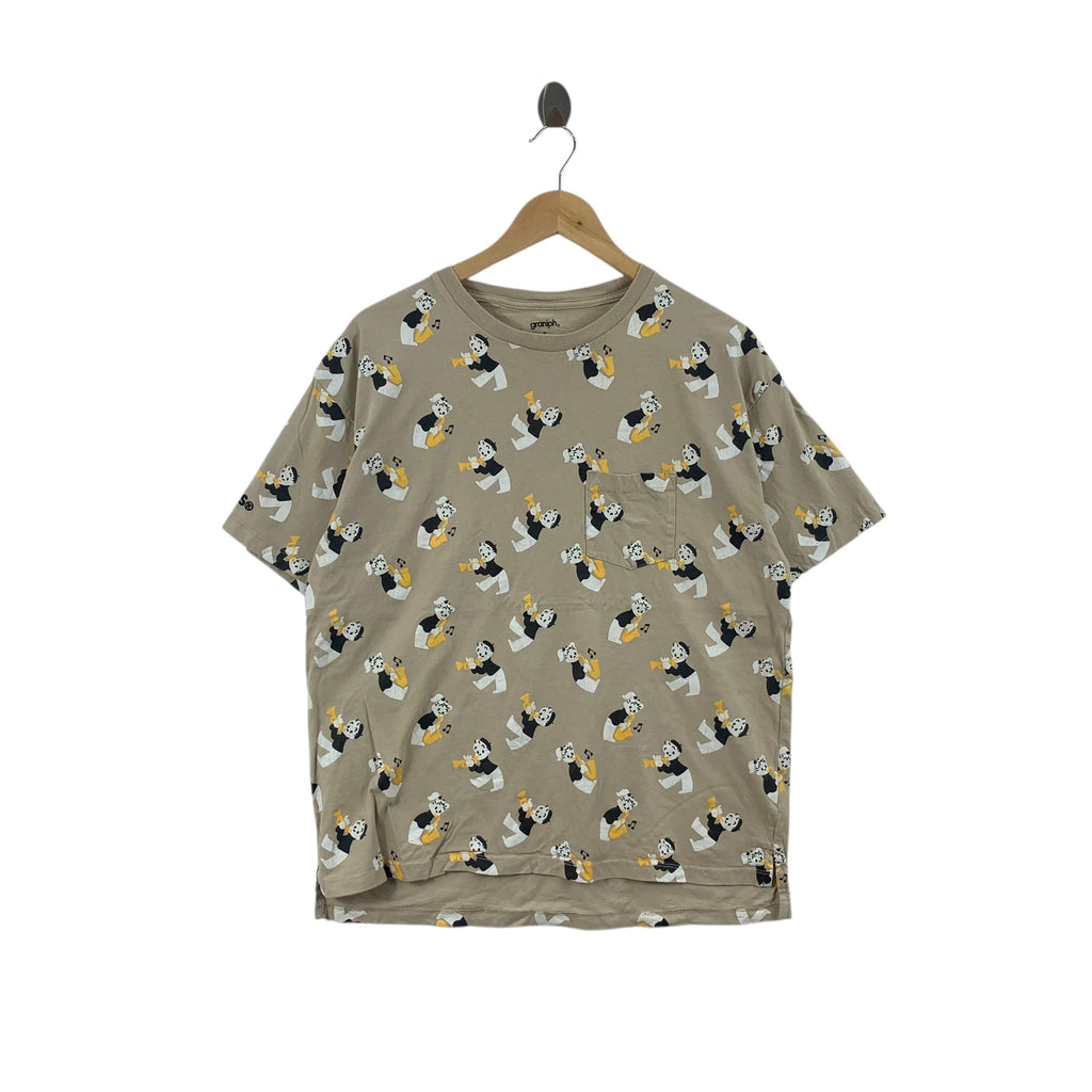 OSAMU HARADA GOODS Kawaii Illustration AOP Tee Shirt Top Over Print Manga