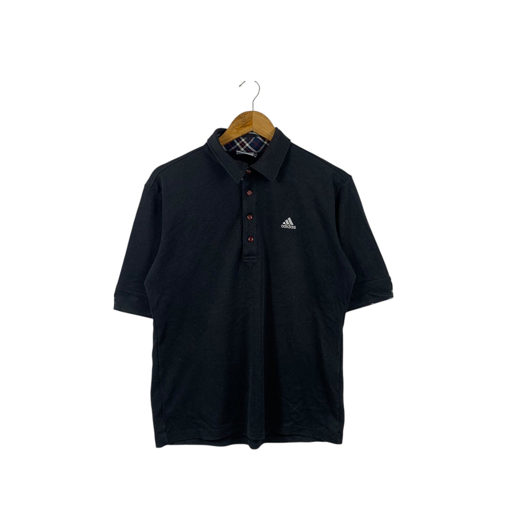 Vintage ADIDAS EQUIPMENT Nova Checks Collar Polo Tee Shirt Top Embroidered Logo