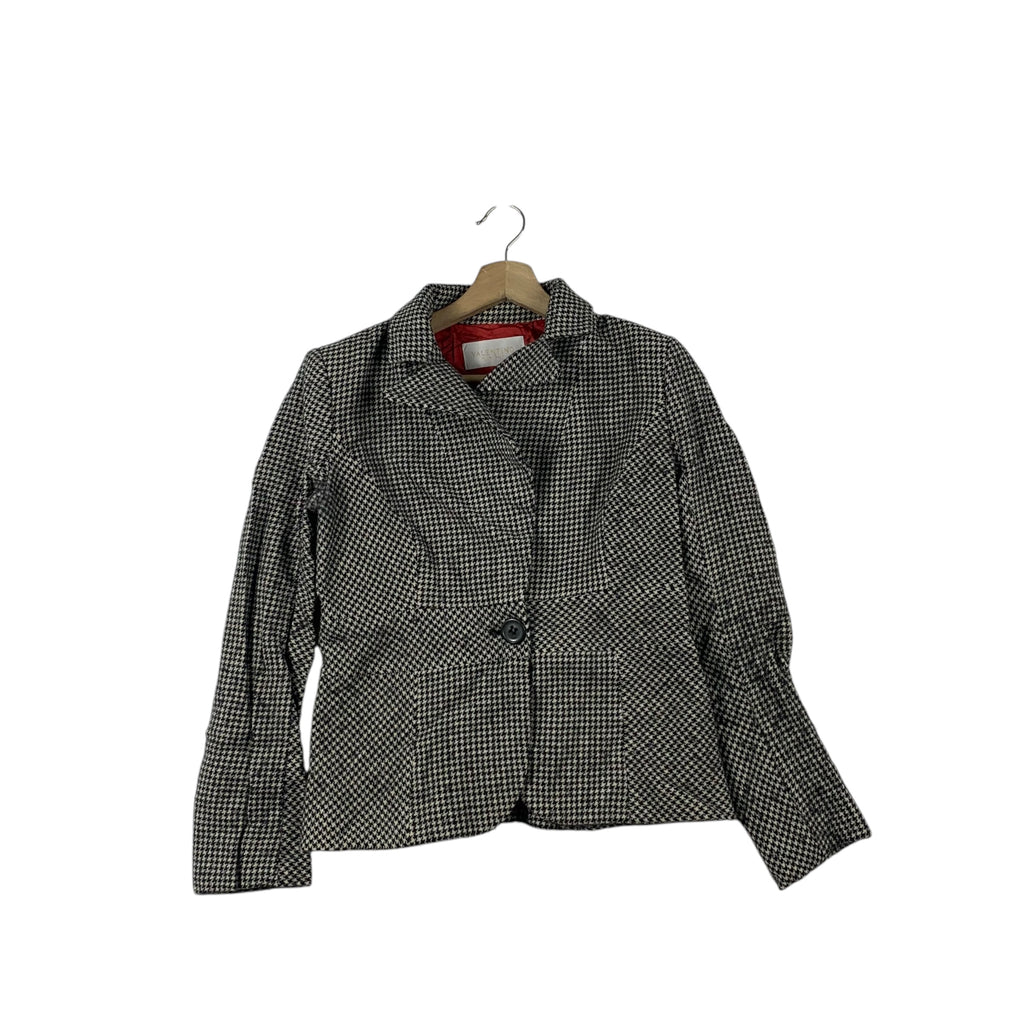 Vintage VALENTINO ROMA COLLECTION Houndstooth Coat Blazer Jacket Made In Italy