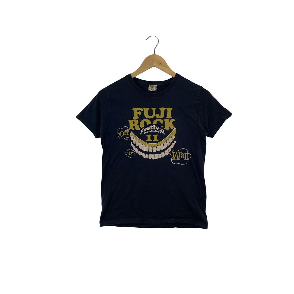 Vintage FUJI ROCK Festival 11 Tee Shirt  Off The Wall Smile Graphic Japan Music Festival  Streetwear