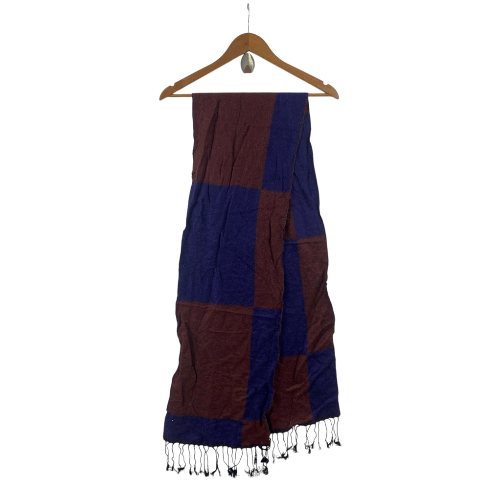 Vintage MT. RAINIER Urban Research Muffler Scarf Shawl Fringes