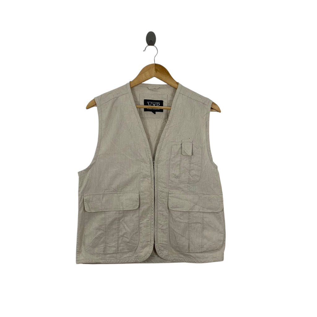 Vintage PLAYBOY VIP COLLECTION Paisley Vest Outdoor Hunting Survival Top Sleeveless Jacket