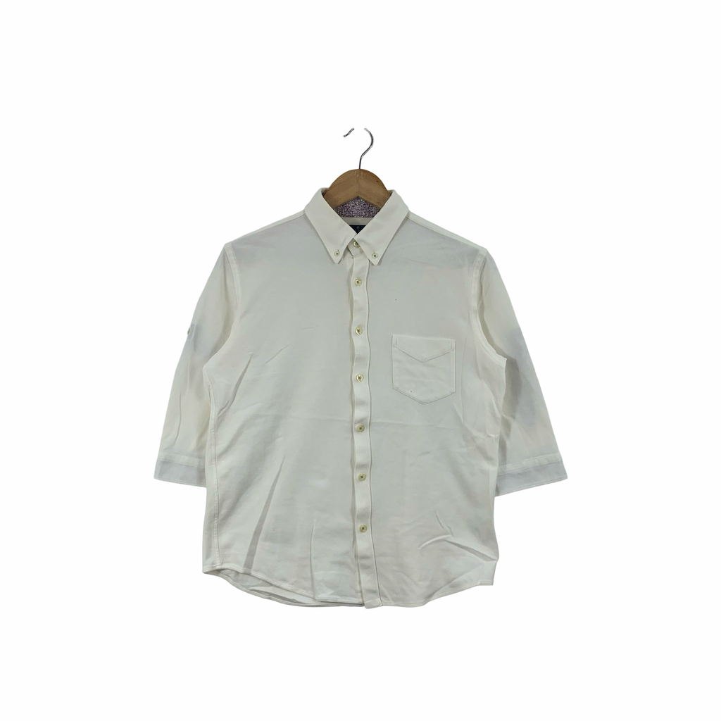 PS PAUL SMITH Button Down Collar Oxford Style Polo Tee Shirt Top