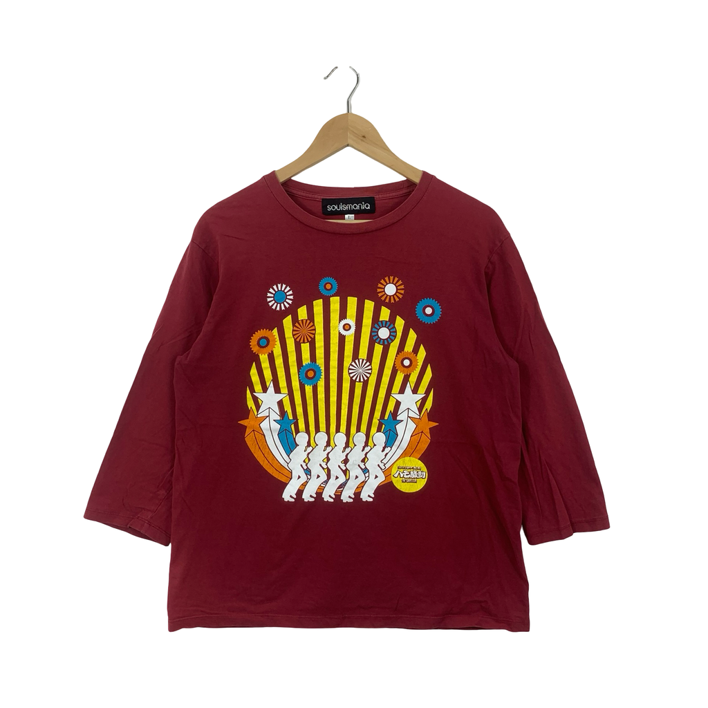 SOULMANIA The Gospellers Japanese Vocal Group Merchandise 3/4 Sleeve Tee Shirt Top