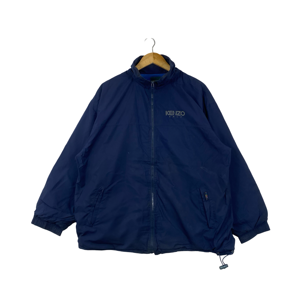 Vintage KENZO GOLF Zip Up Windbreaker Jacket Embroidered Logo Lightweight Sportswear Outdoor Casual Jacket Retro Designer Streetwear
