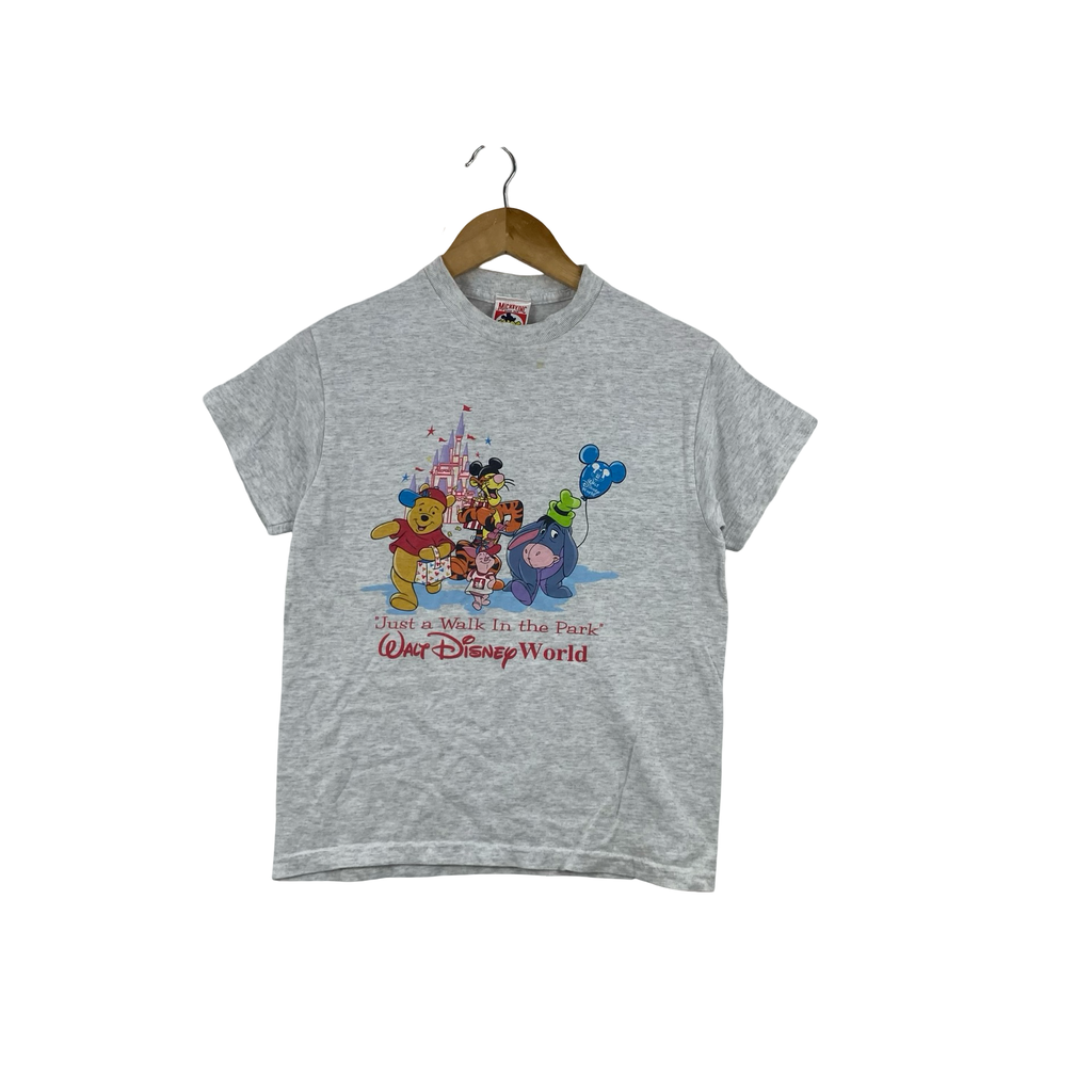 Vintage WALT DISNEY WORLD Winnie The Pooh Friends Graphic T-Shirt Mickey Inc KDS Single Stitch Character