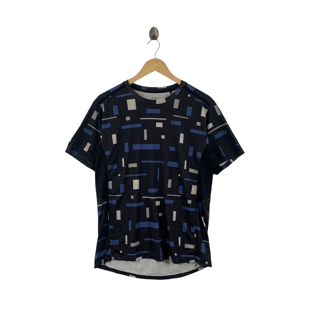 GU SPORTS Artwork By YAR Inc Geometric Design Tee Shirt Top Studio Collection