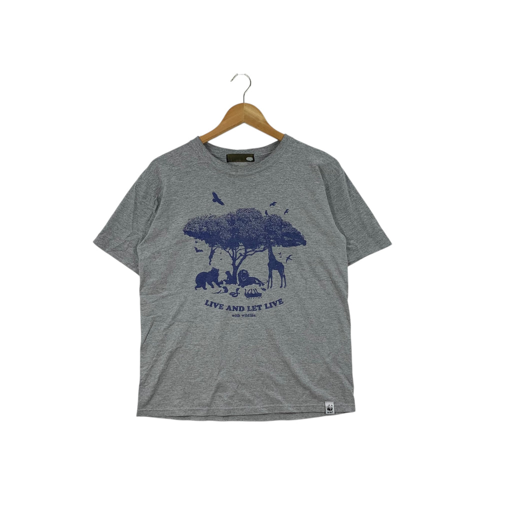WWF GOOD SPEED World Wildlife Fund Panda Tee Shirt Top Live And Let