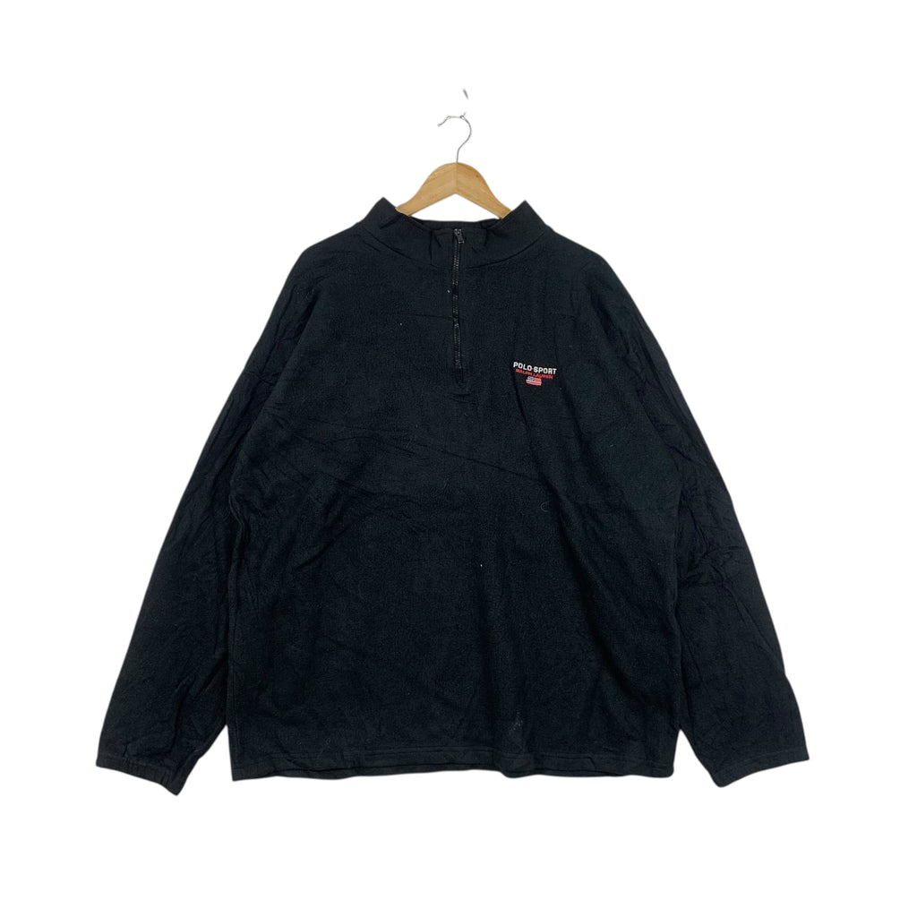 Vintage POLO SPORT RALPH LAUREN Fleece Jacket Half Zipper Windbreaker USA