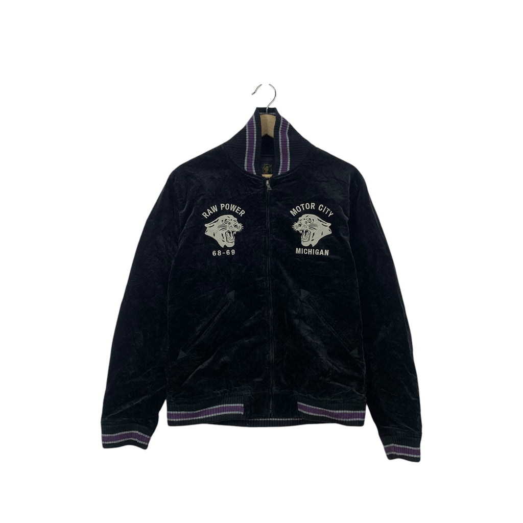 Vintage HYSTERIC GLAMOUR SUKAJAN Raw Power Jacket Suede Coat Motorcycle Tiger