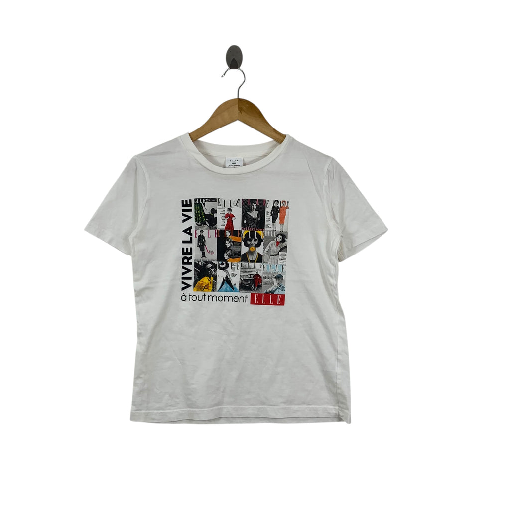 GU x ELLE SPECIAL COLLECTION Magazine Cover Fotofolio Tee Shirt Top Fashion Walkway