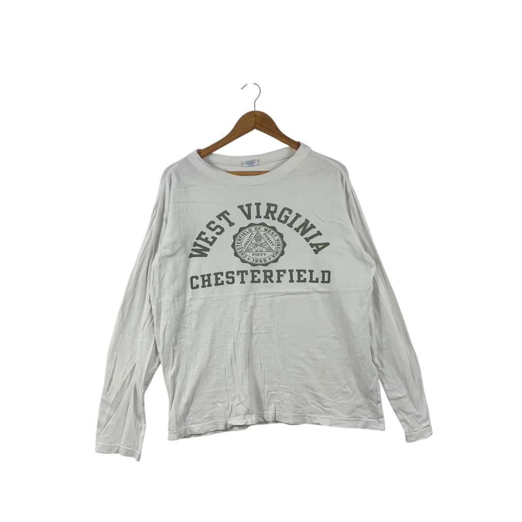 CHAMPION CHESTERFIELD UNIVERSITY West Virginia Tee Shirt Top Alma Mater