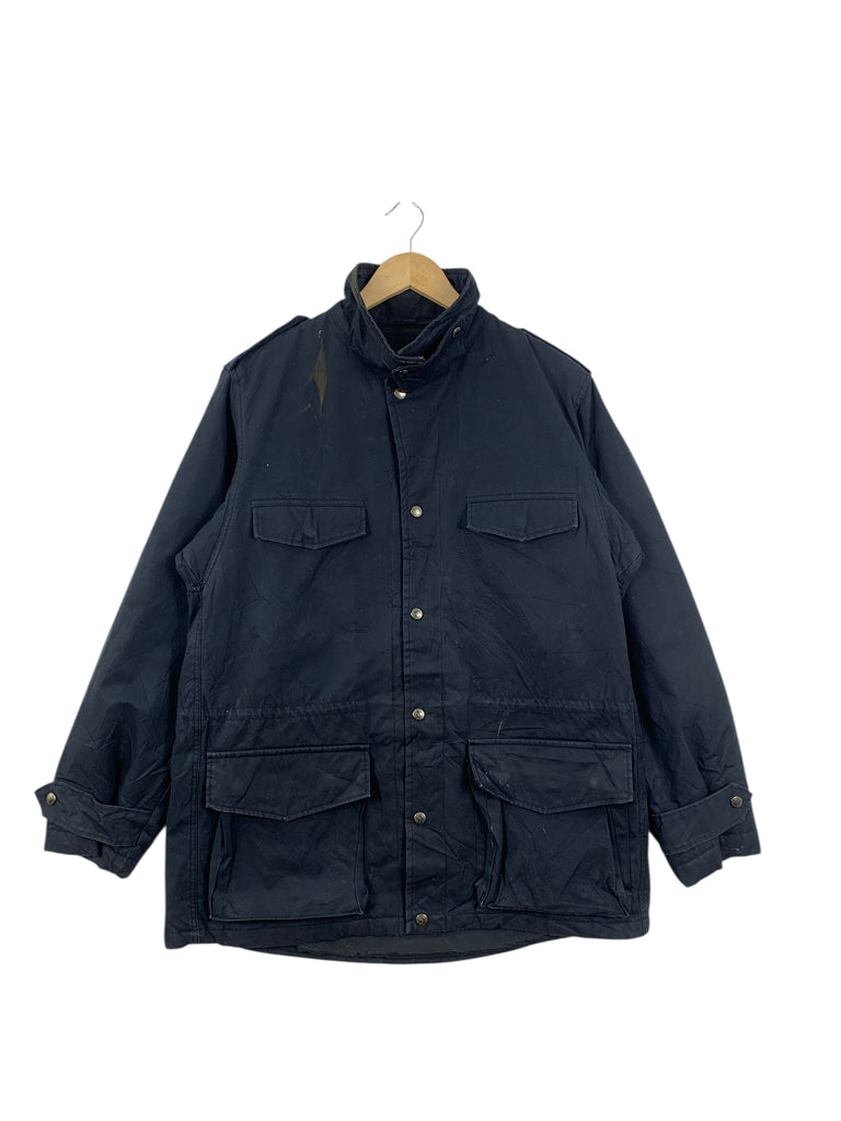 Vintage CYCLE JAPAN COLLECTION Sun Faded Thrashed Chore Jacket Heavy Coat Windbreaker