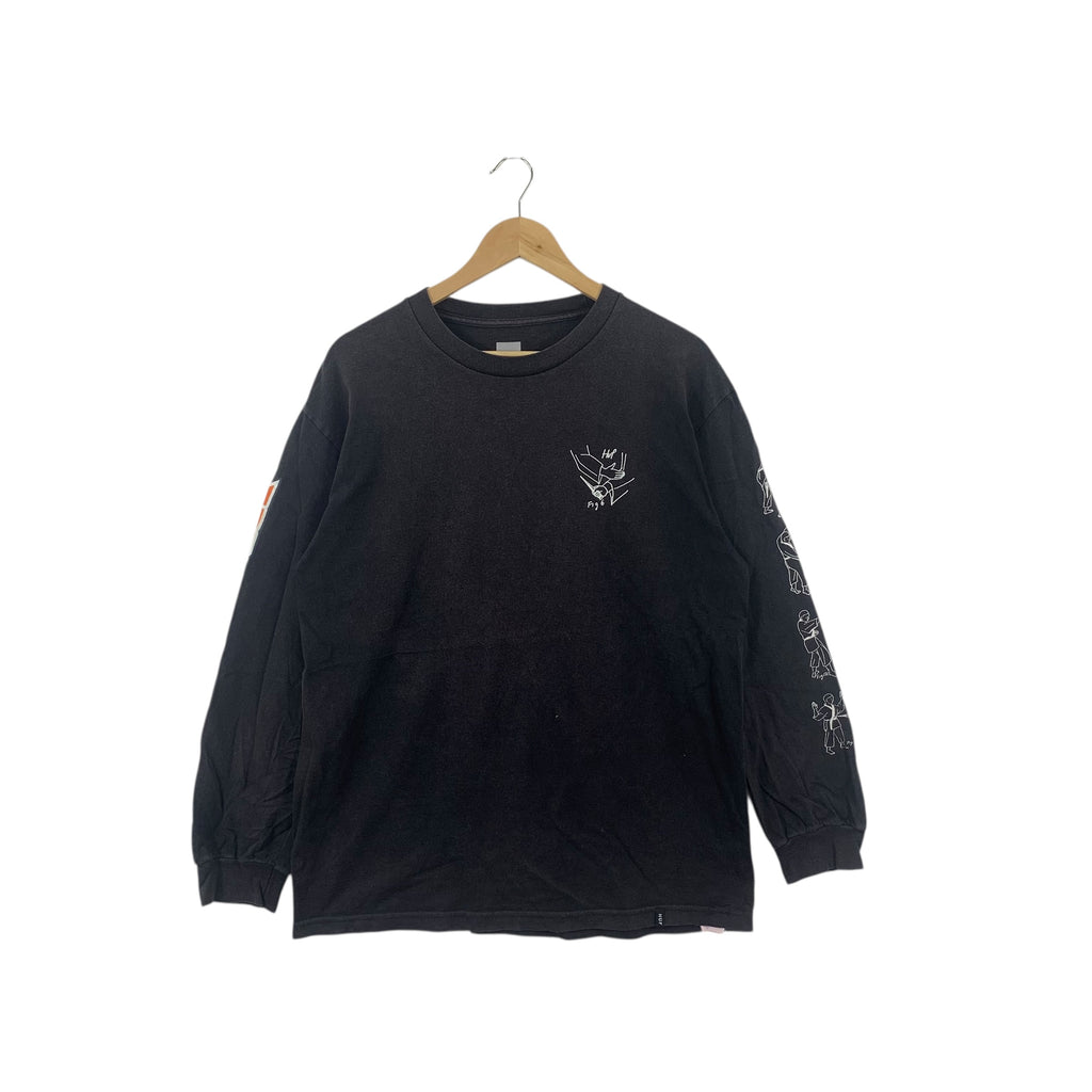 HUF SKATEBOARD x FIG 6 Karate Transformer Logo Tee Shirt Top Design Studio Collection