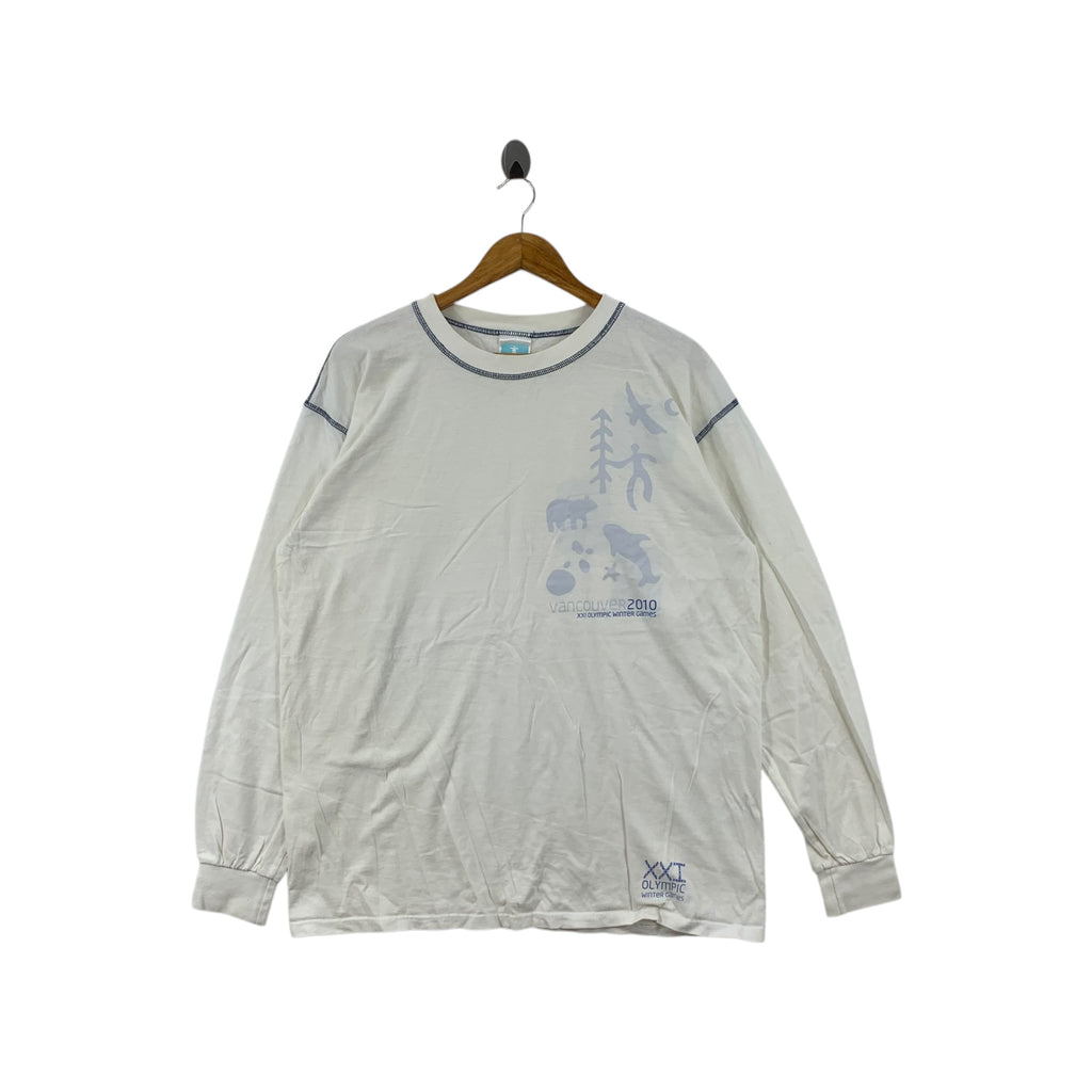 VANCOUVER 2010 WINTER OLYMPIC Games Nature Tee Shirt Top Long Sleeve Gold Medal
