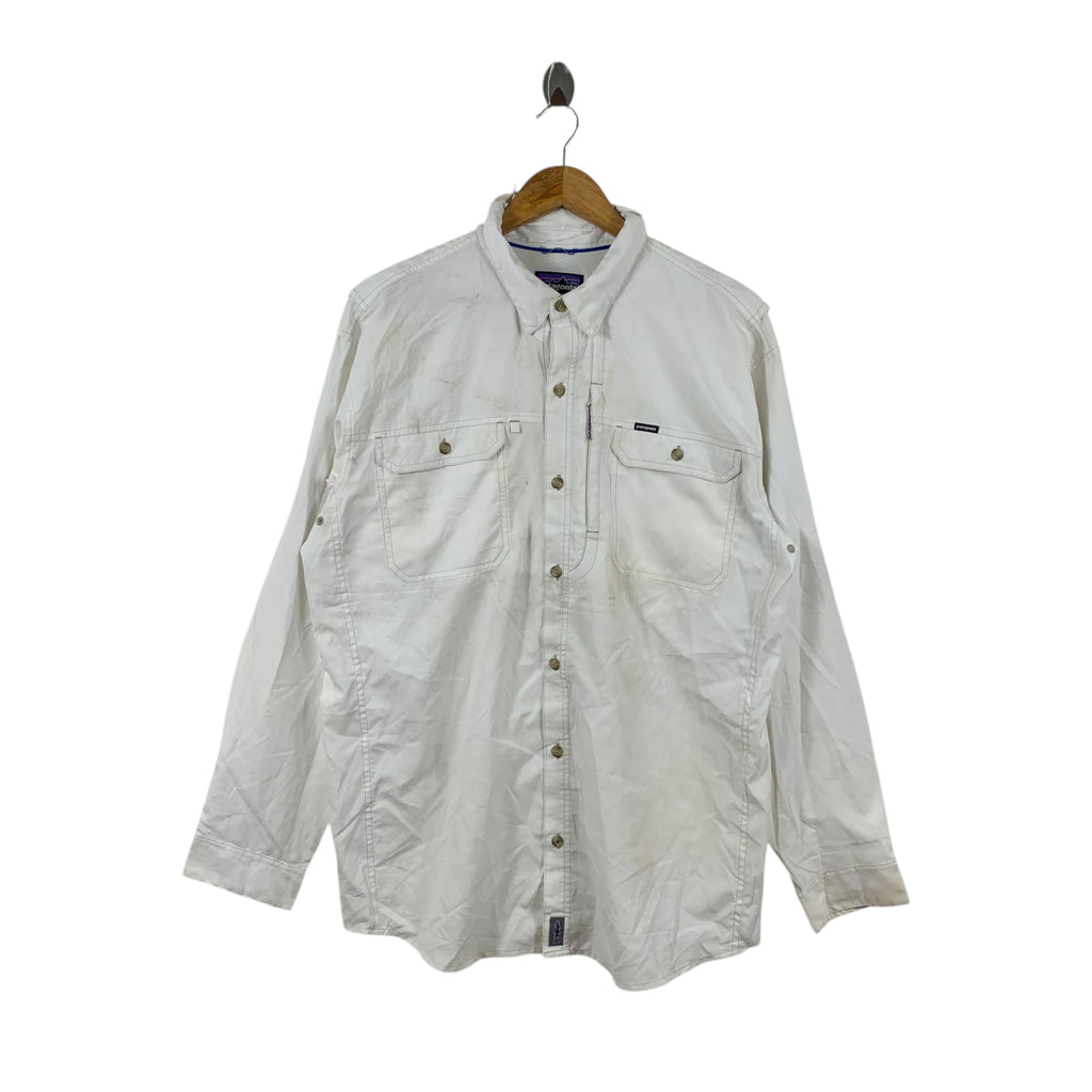 Vintage PATAGONIA COMMON THREAD Recycle Button Up Shirt Tee Casual Outdoor
